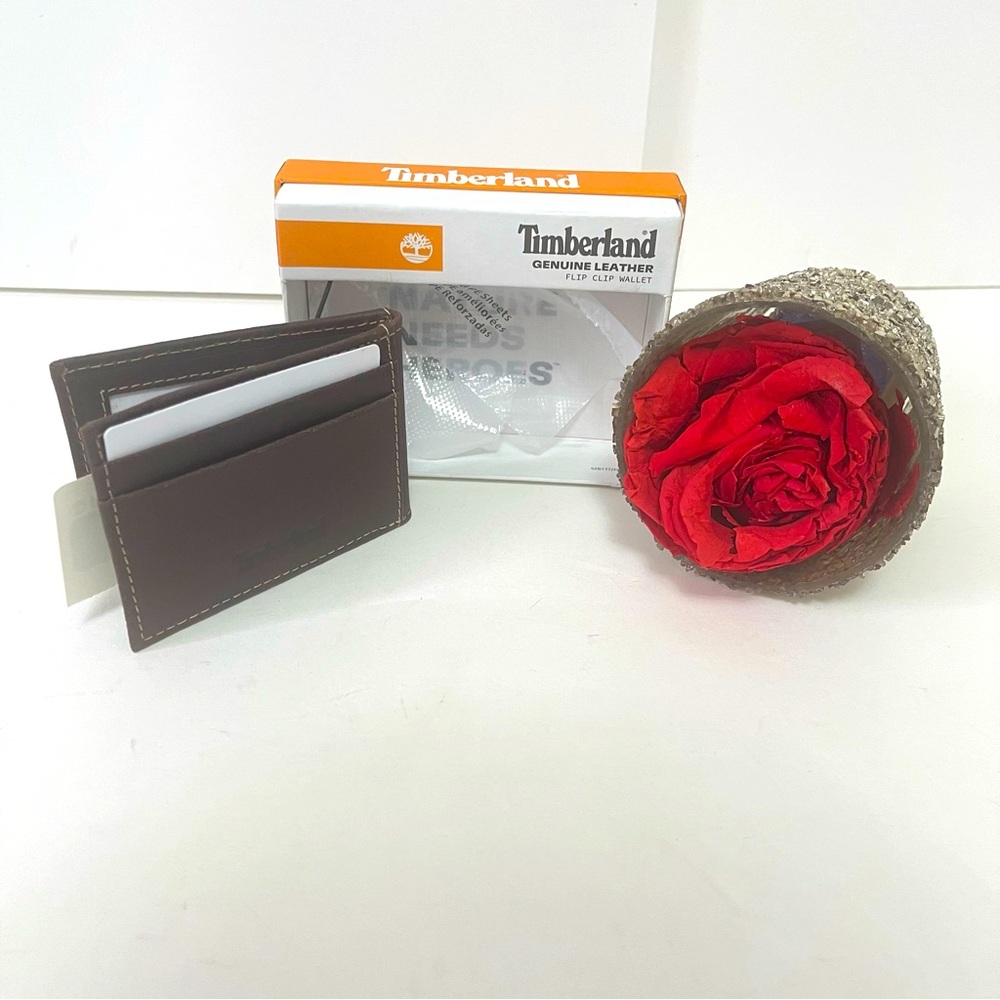 Timberland Brown Delta Flip Clip Wallet - New In Box- Reemoly